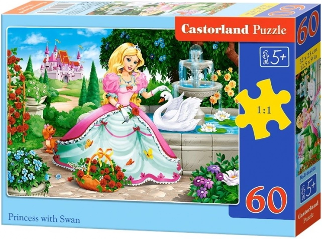 Sestavljanka 60 kosov - Princesa z labodom