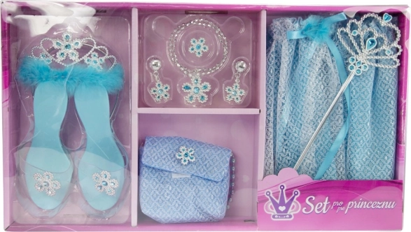 Princeskin komplet v modri barvi
