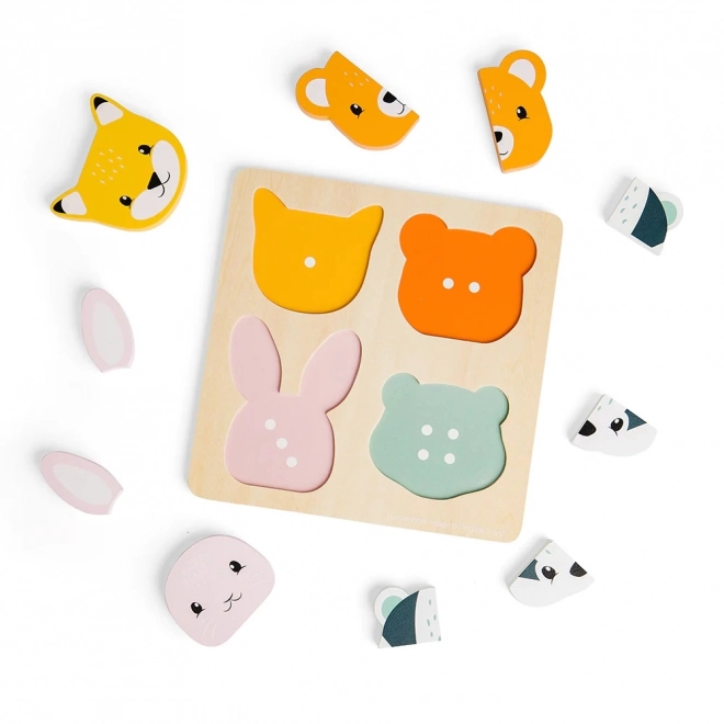Lesene sestavljanke za vstavljanje z računanjem Bigjigs Toys