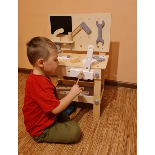 Kruzzel 24820 Otroška lesena delavnica z orodjem