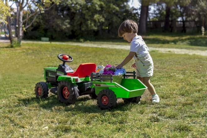 Otroški električni traktor s prikolico 6V