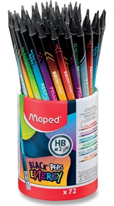 MAPED Grafitni svinčnik Black'Peps Energy 1 kos (različne barve)