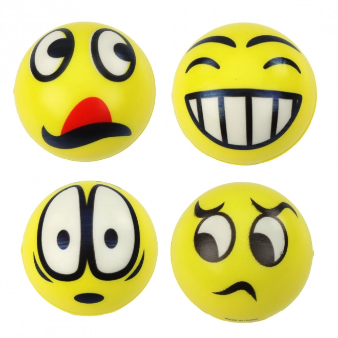 Antistres žogica z emotikonom 6 cm