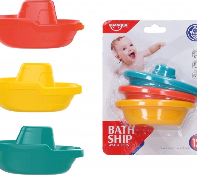 Čolnički za kopel – set 3 kos