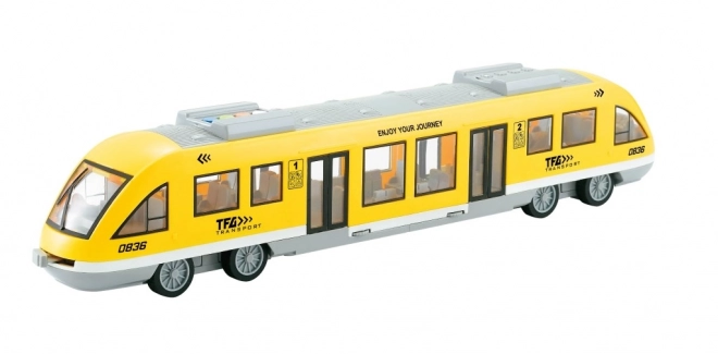 Tramvaj na vztrajnik rumena 1:16