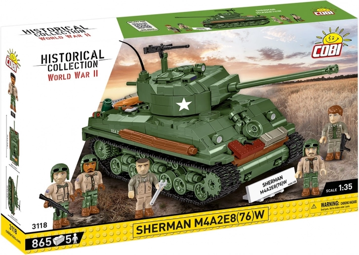 Konstrukcijski komplet tank SHERMAN M4A2E8 (76)W – 865 kosov