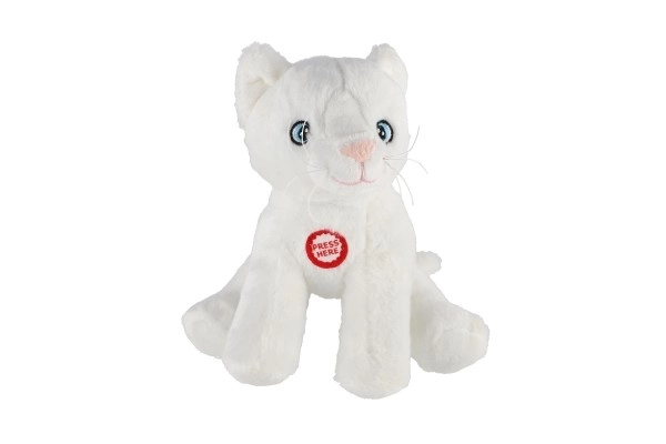 Maskota Leo, kremna mačka 15 cm