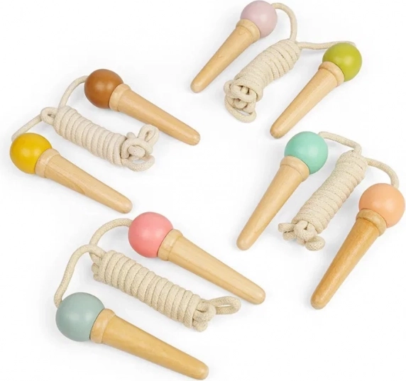 Otroška kolebnica Bigjigs Toys z lesenimi ročaji