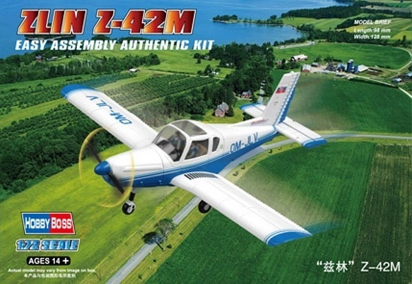 Plastični model letala ZLIN Z-42M