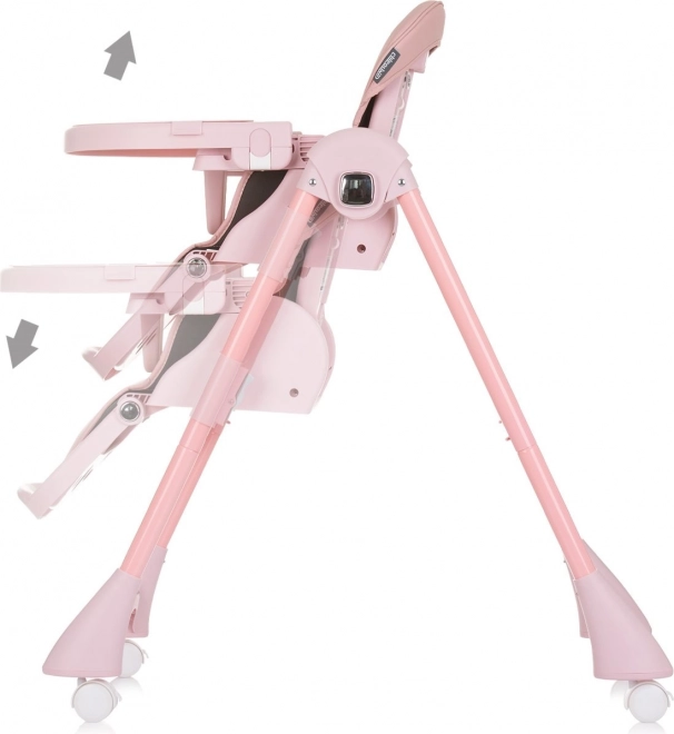 CHIPOLINO otroški stolček za hranjenje Candy Shop Flamingo