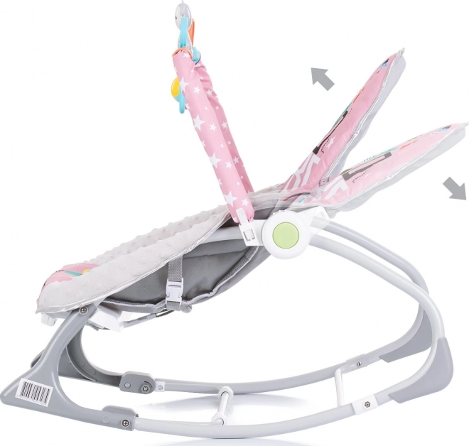 CHIPOLINO Vibracijski 2v1 Baby Spa – Roza