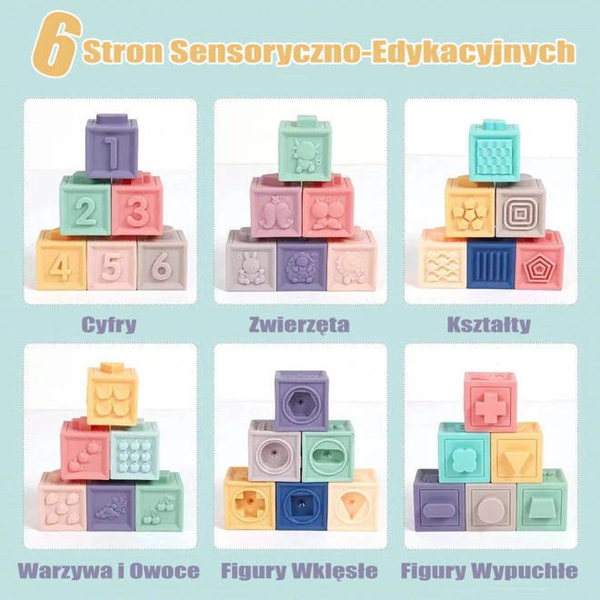 Woopie otroške senzorične kocke s štetjem