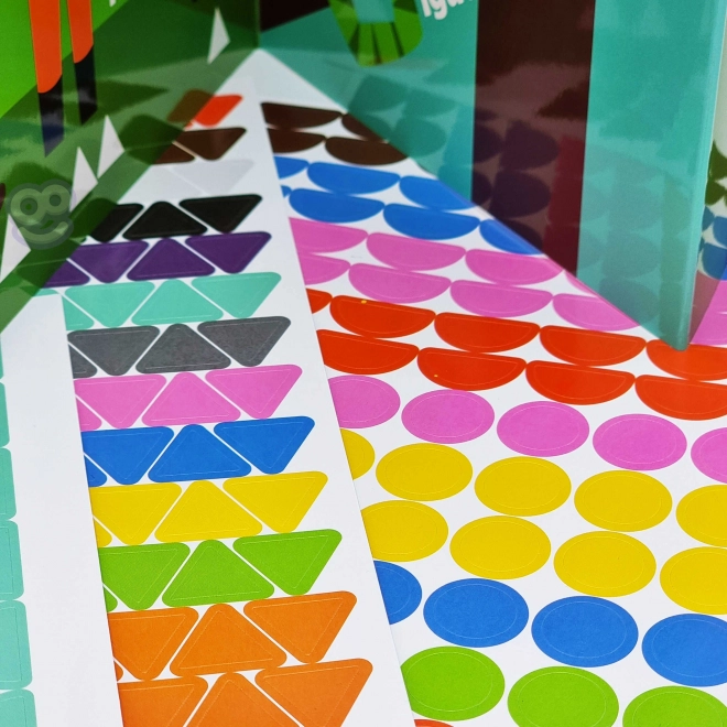 Geometrijske nalepke živali Woopie za kreativno učenje