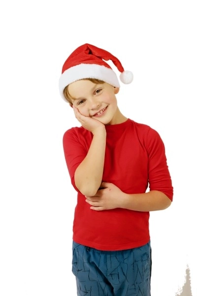 otroška božična kapa premer 25 cm na kartici karneval