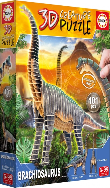3D puzzle Brachiosaurus - 101 kosov