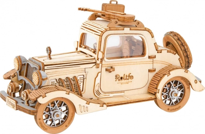 Vintage avtomobil - sodobni 3D leseni puzzle