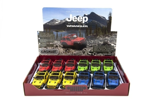 Kovinski model Jeep Wrangler 2018 z odprto streho