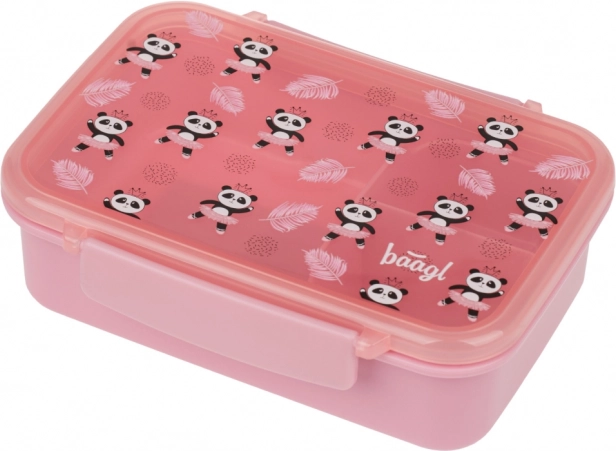 Baagl škatla za malico z razdelki Panda