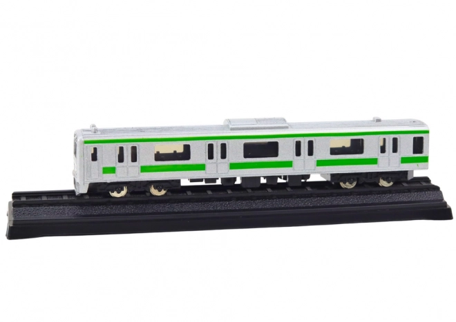 Zbirateljski model železniškega vozila 1:48 kovinski srebrni