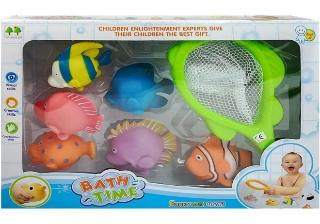 Set gumijastih ribic za kopanje