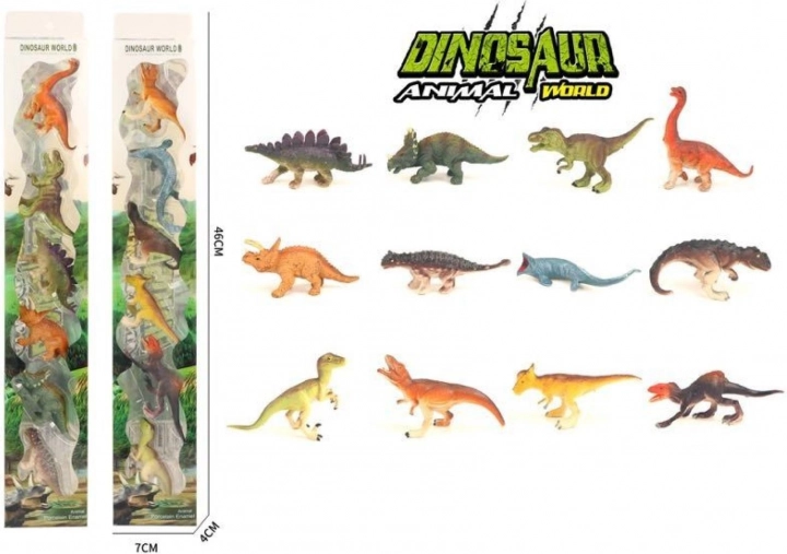 Set 6 plastičnih dinozavrov v blisterju