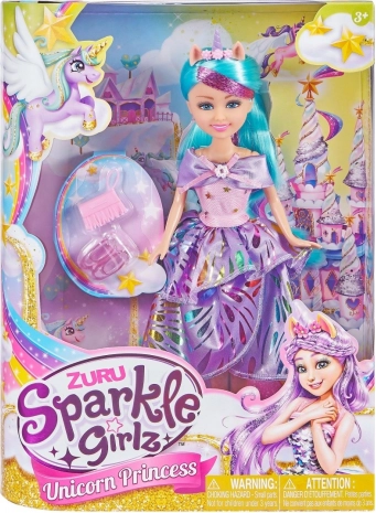 Punčka SPARKLE GIRLZ Samorogova princesa 26,5 cm
