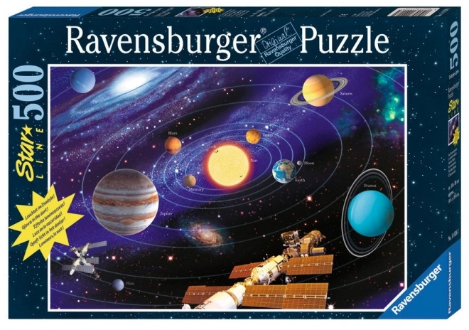Ravensburger sijoča sestavljanka Sončni sistem 500 kosov