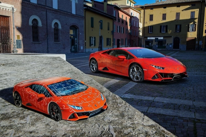 108-delna sestavljanka 3D Vozila Lamborghini Huracan Evo Arancio