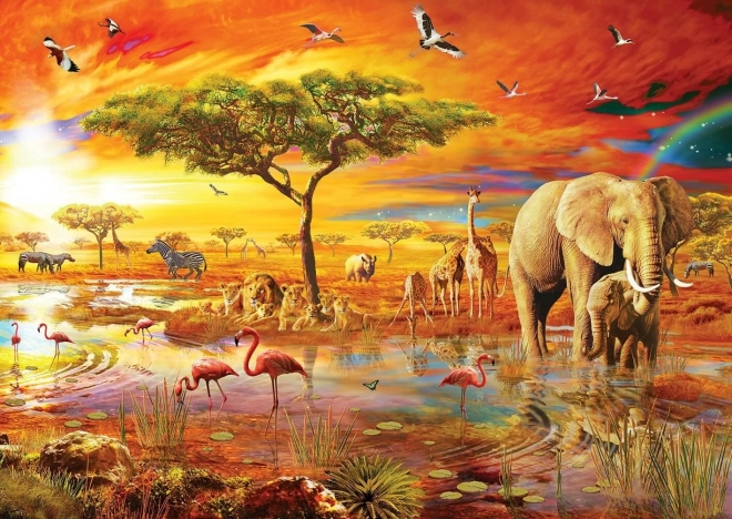 ART PUZZLE Uganka Safari v Afriki 3000 kosov