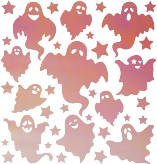 Fluorescentni nalepki za likanje Halloween Duhovi