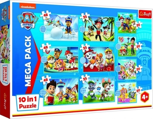 Sestavljanka Patrulja tačk 10v1 Zanesljiva ekipa v škatli 40x27x6cm