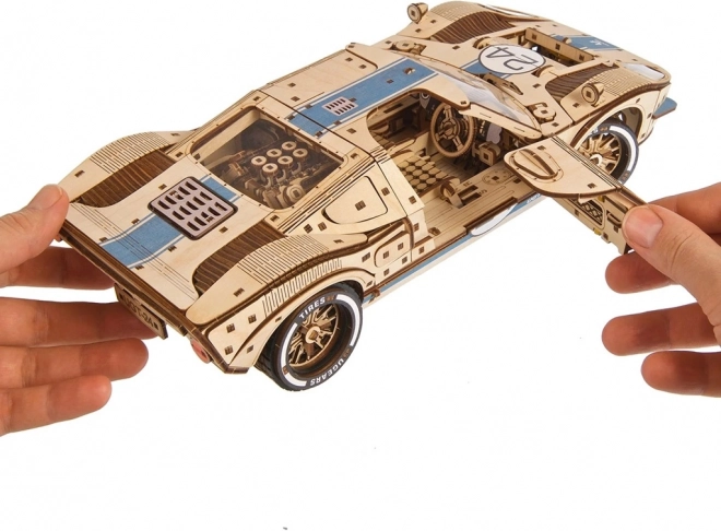 Ugears 3D lesena mehanska uganka Endurance Racer