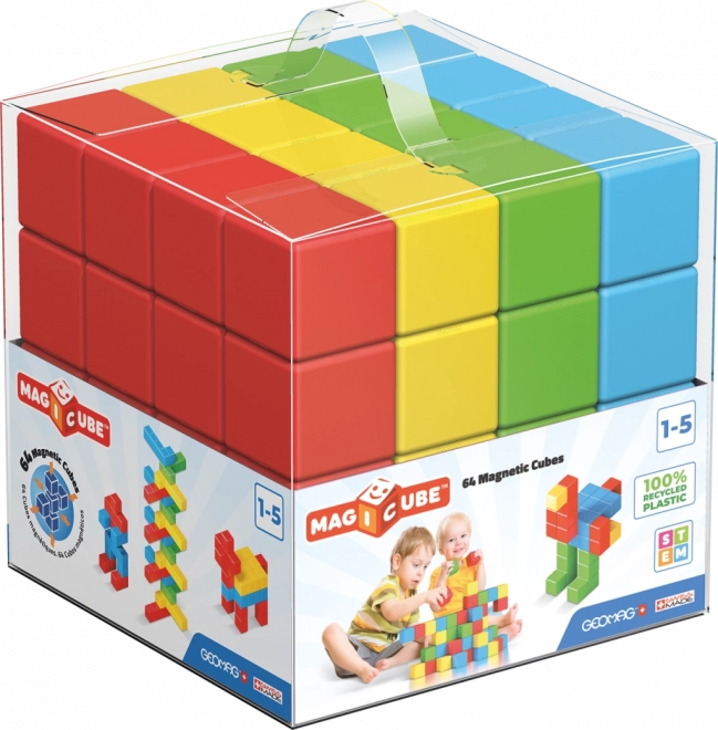 GEOMAG Magnetne kocke Magicube Green Line 64 kock