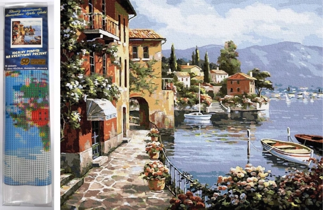 Slikanje z diamanti - ob obali 30x40cm