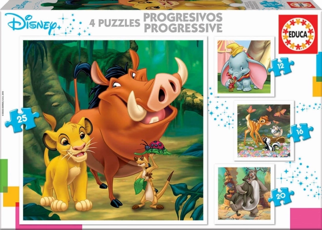 Educa sestavljanka Disney pravljice 4v1