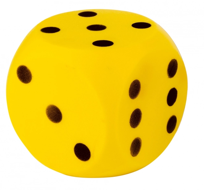 Androni kocka mehka - velikost 16 cm, rumena