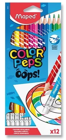Barvice Maped Color'Peps Oops s radirko 12 kos