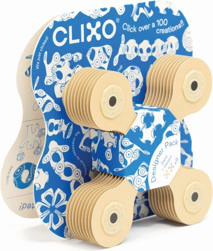 Magnetni bloki Clixo Designer Pack, bež barva