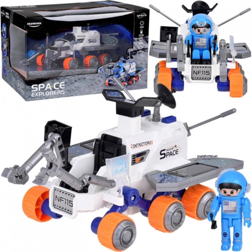 igrača vesoljsko vozilo rover s 6 kolesi in figurico astronavta
