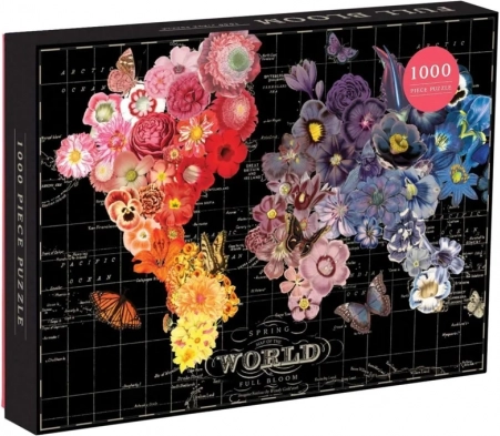 galison puzzle cvetoči planet 1000 koščkov