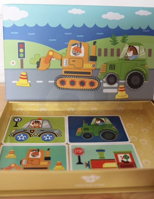 Tooky Toy Magnetna Montessori Omara z 80 Deli