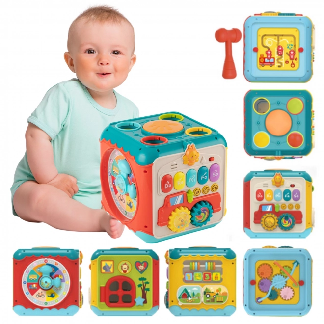 Montessori aktivna kocka 6v1