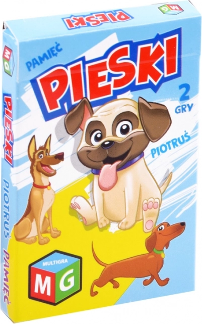 Kartna igra Križci-krožci Spomin Kužki