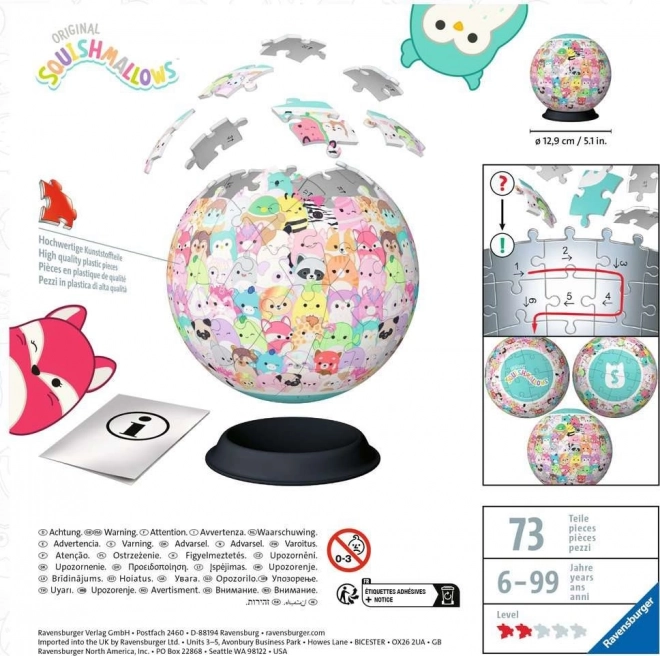 RAVENSBURGER 3D Puzzleball Squishmallows 72 kosov