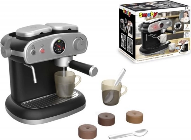 Otroški espresso kavni aparat z svetlobnimi in zvočnimi učinki