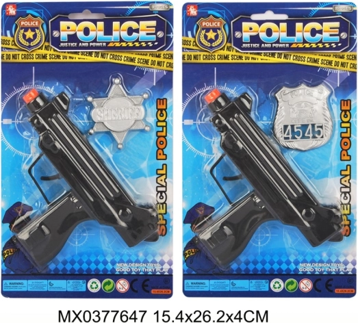 Policijski komplet z značko za otroke