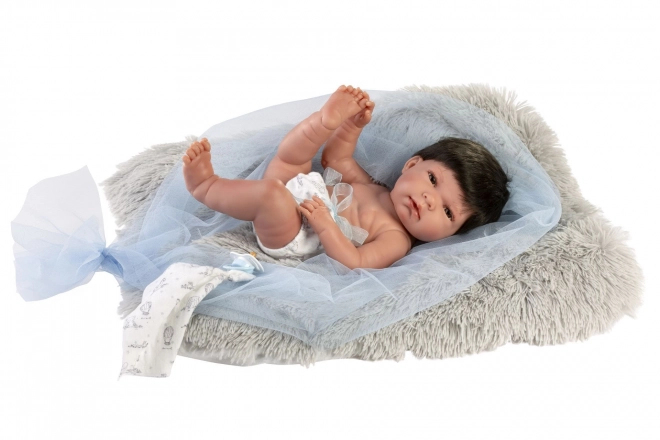 Realistična dojenčkasta lutka Llorens New Born Fant z vinylnim telesom 40 cm