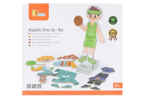 VIGA magnetni oblačilni set – deček
