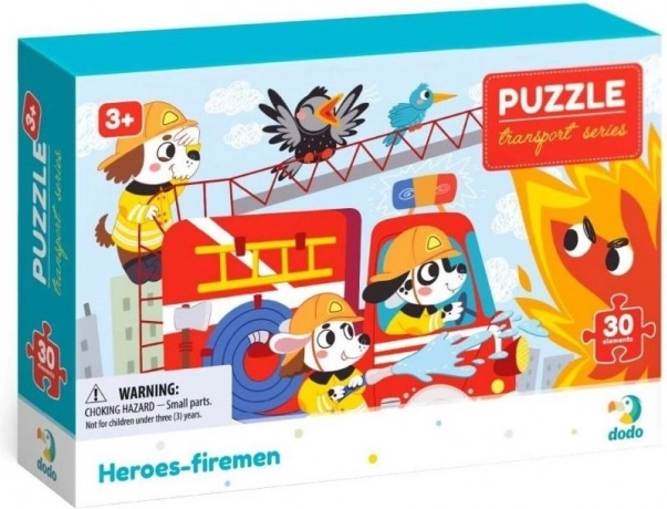 DODO puzzle promet: junaki gasilci, 30 kosov