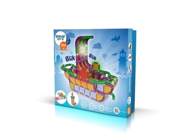 Gradbeni set SEVA City – Čoln s svetilkami